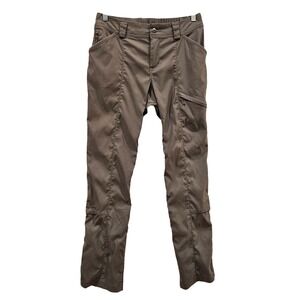 Duluth Trading Co Womens 6x31 Grey Nylon Spandex Cargo Pants Hiking Outdoor
